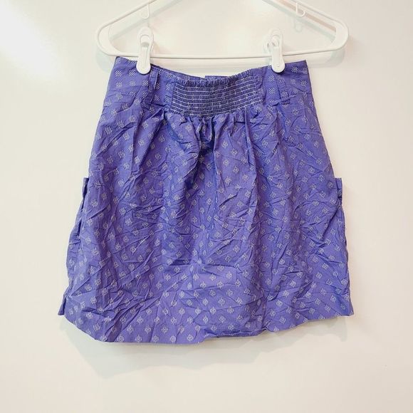 Urban Outfitters Skirt Cooperative Cotton Purple Gold Button Medium - Picture 3 of 7